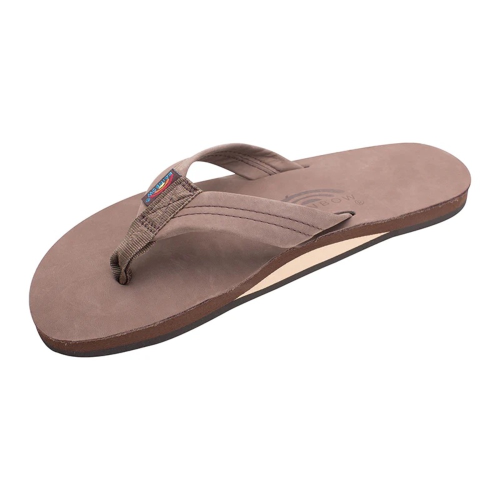 BRAND NEW Rainbow Leather Single Layer Wide Strap Sandals Size 8.5-9.5 Men